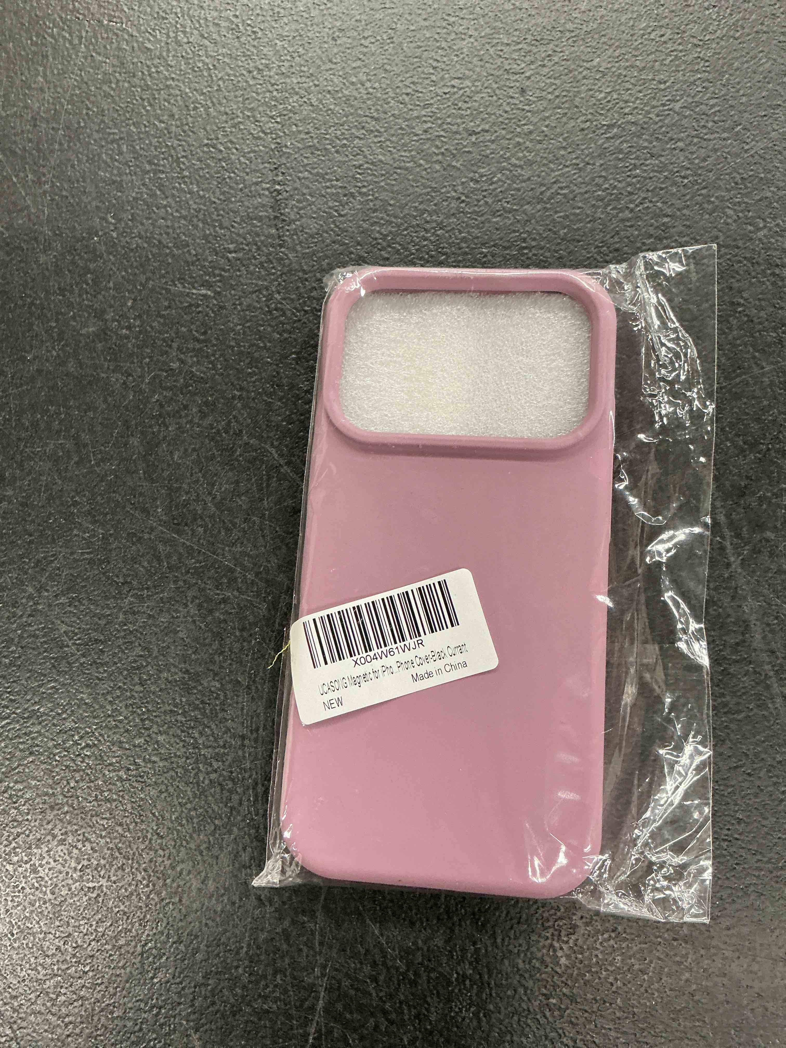 Condition photo showing Good Condition for magnetic for iphone 17 pro case 6.3", premium liquid silicone case,[compatible with magsafe][soft anti-scratch microfiber lining],slim thin shockproof phone cover-black currant black currant iphone 17 pro