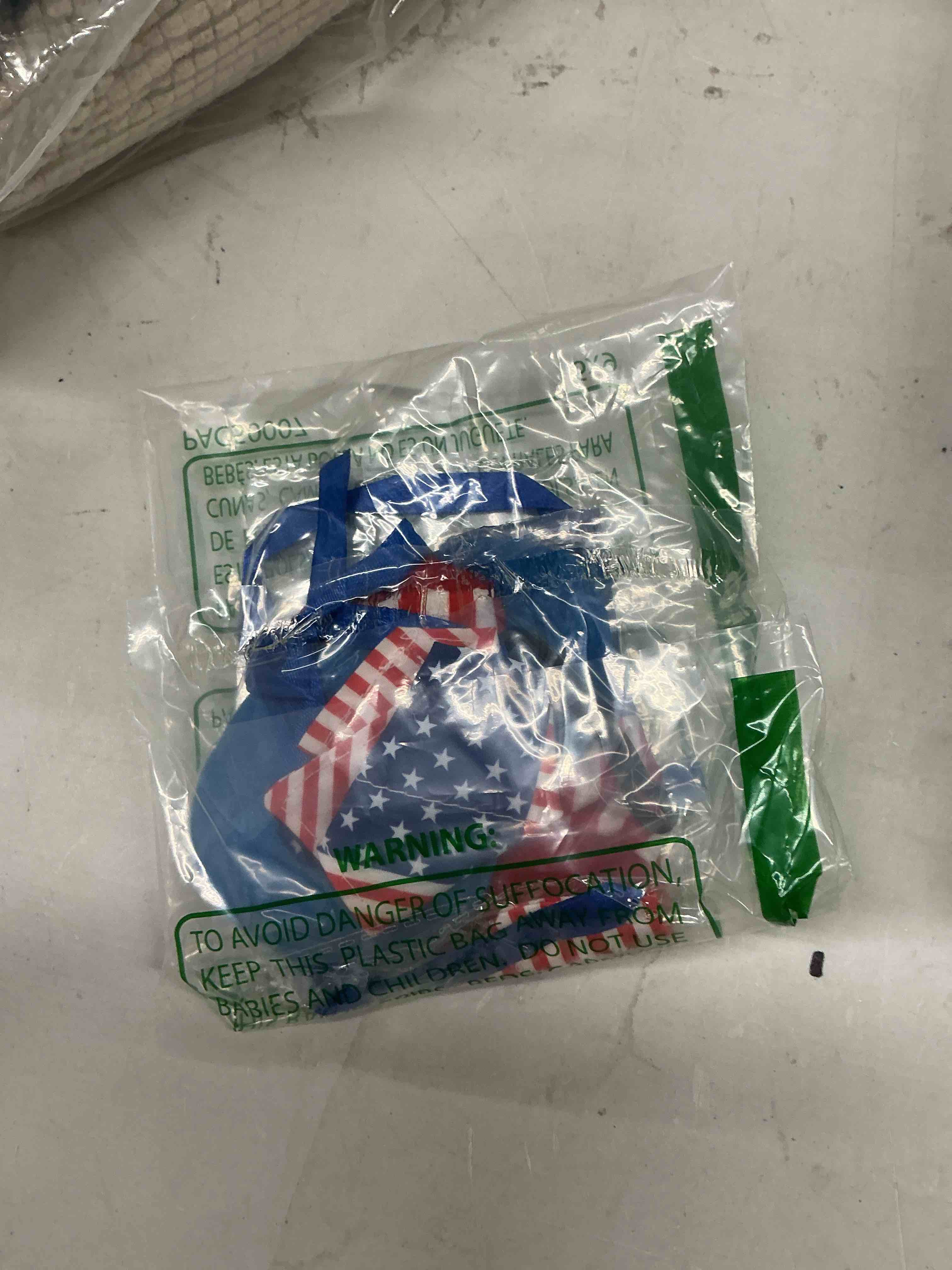 Condition photo showing Good Condition for 4 pcs pet independence day costume pet 4th of july guinea pig hat and bandana uncle sam rabbit hat american flag small animals hat bandana triangle bib scarf with stars and stripes pattern (l) large