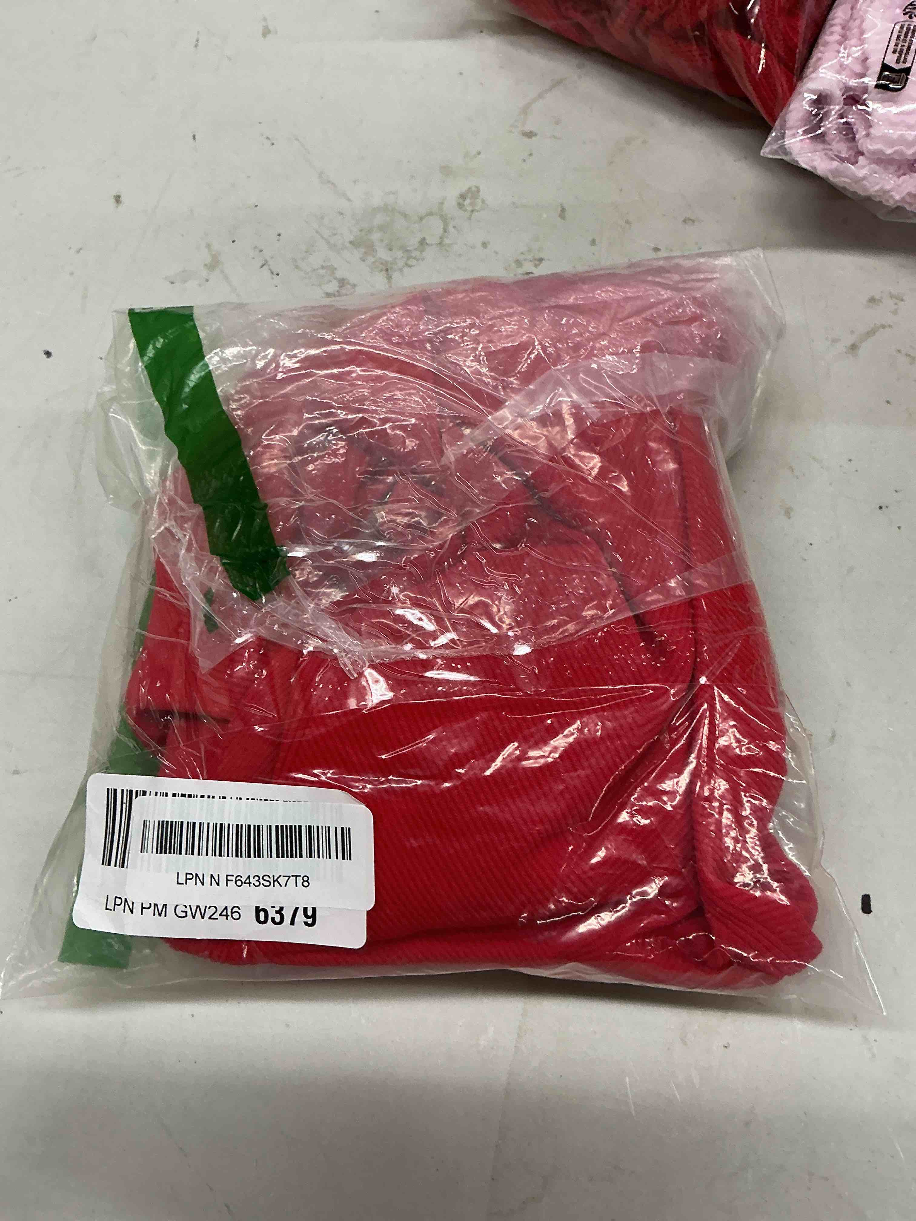 Condition photo showing Good Condition for attraco ribflex workout tank tops with built in bra ribbed racerback tanks | built in bra, ribbed, seamless, racerback, fitted, workout, athletic, compression, yoga, gym, running, summer, cute medium red