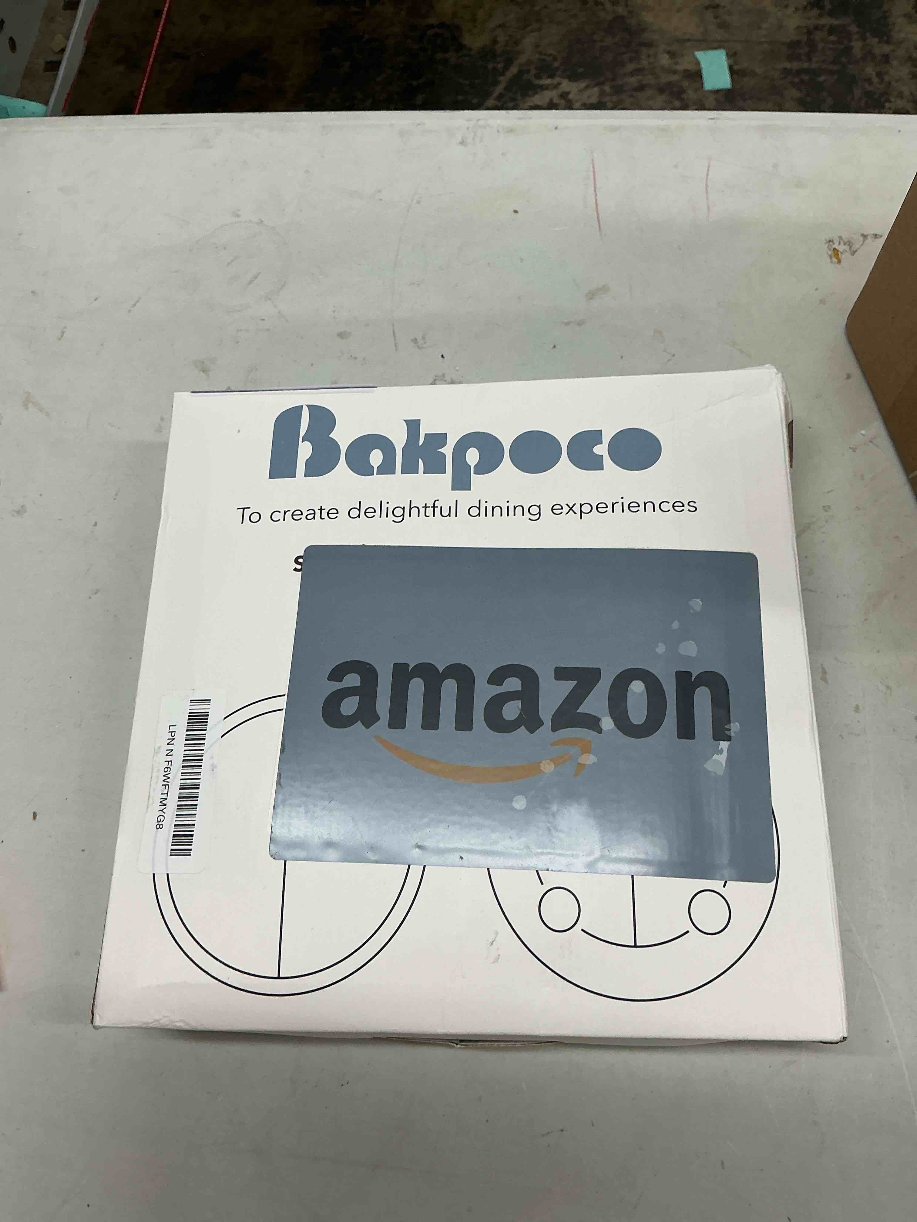 Condition photo showing New/Like New for bakpoco stainless steel suction plates for toddlers, 9" divided kids baby plates with removable silicone suction, non toxic non slip portion control snack dishes 4 packs, blue gray navy sage suction- blue & gray & sage & navy 9" round
