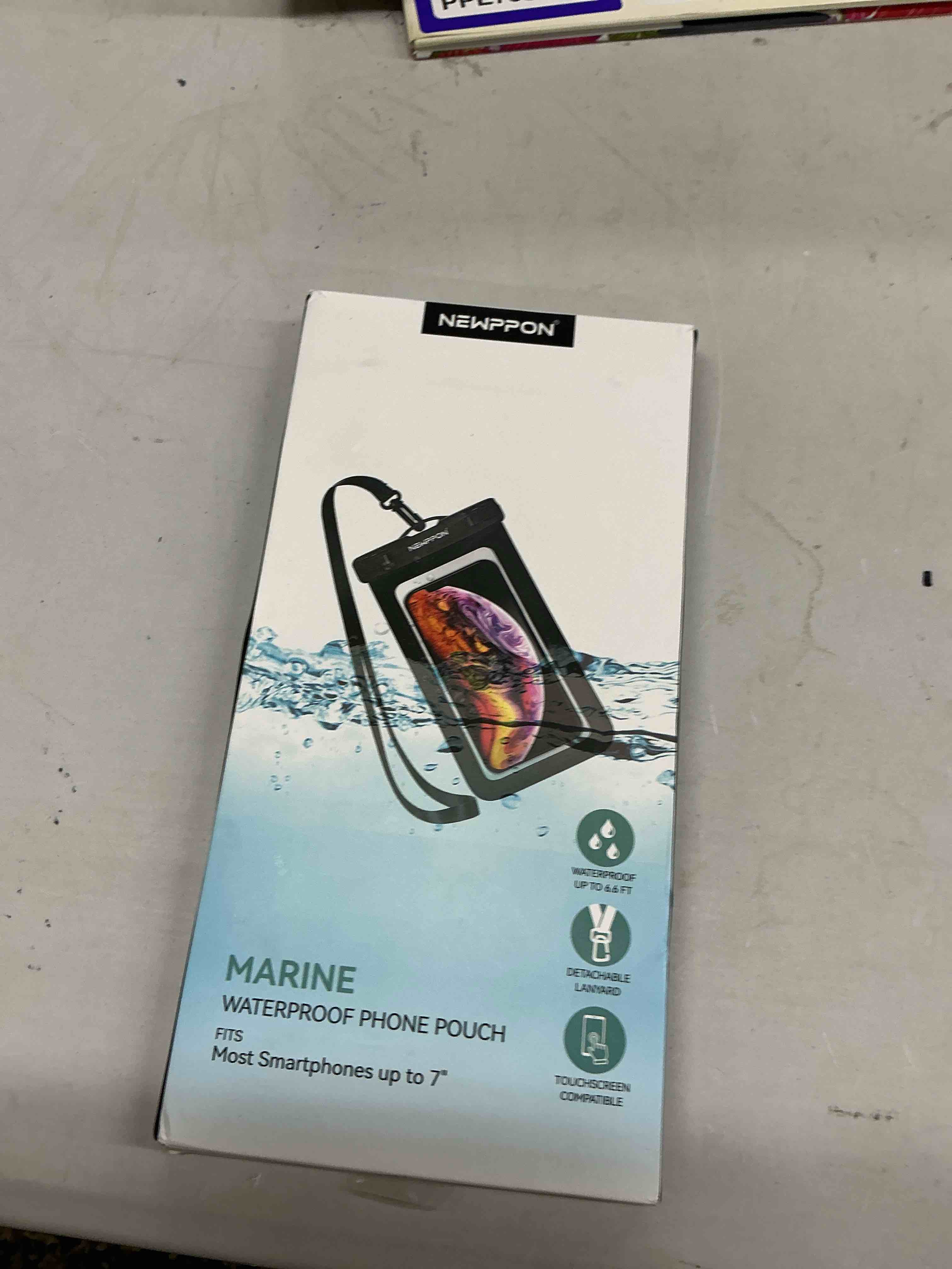Condition photo showing Good Condition for 4 pack 8.5“ waterproof cell phone pouch - underwater dry bag case lanyard -water proof clear holder protector for iphone 17 16 pro max plus air samsung galaxy s25 ultra note for beach swimming black+blue+green+pink