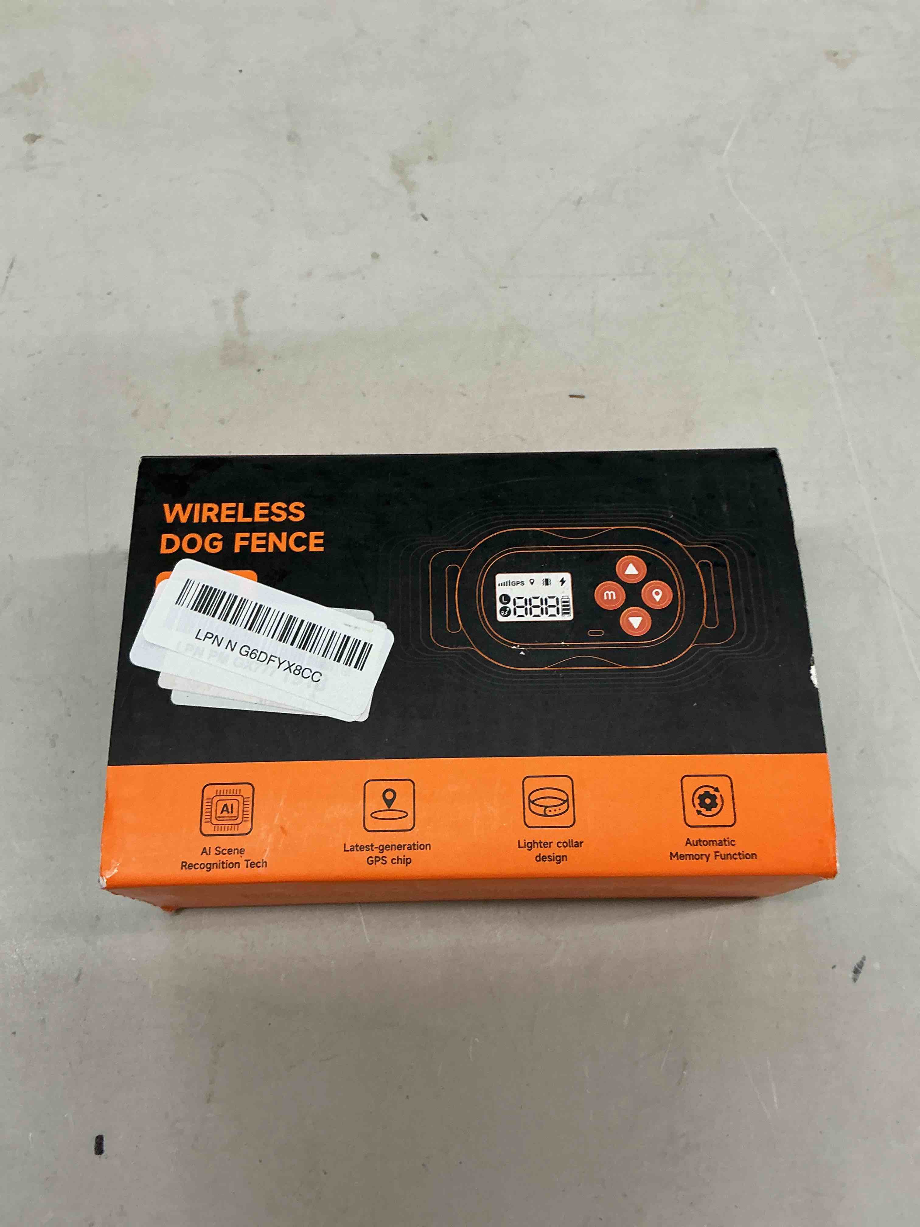 Condition photo showing Good Condition for gps wireless dog fence, electric pet fence system, ipx6 waterproof collar, beep vibration shock correction, for dogs over 18 lbs