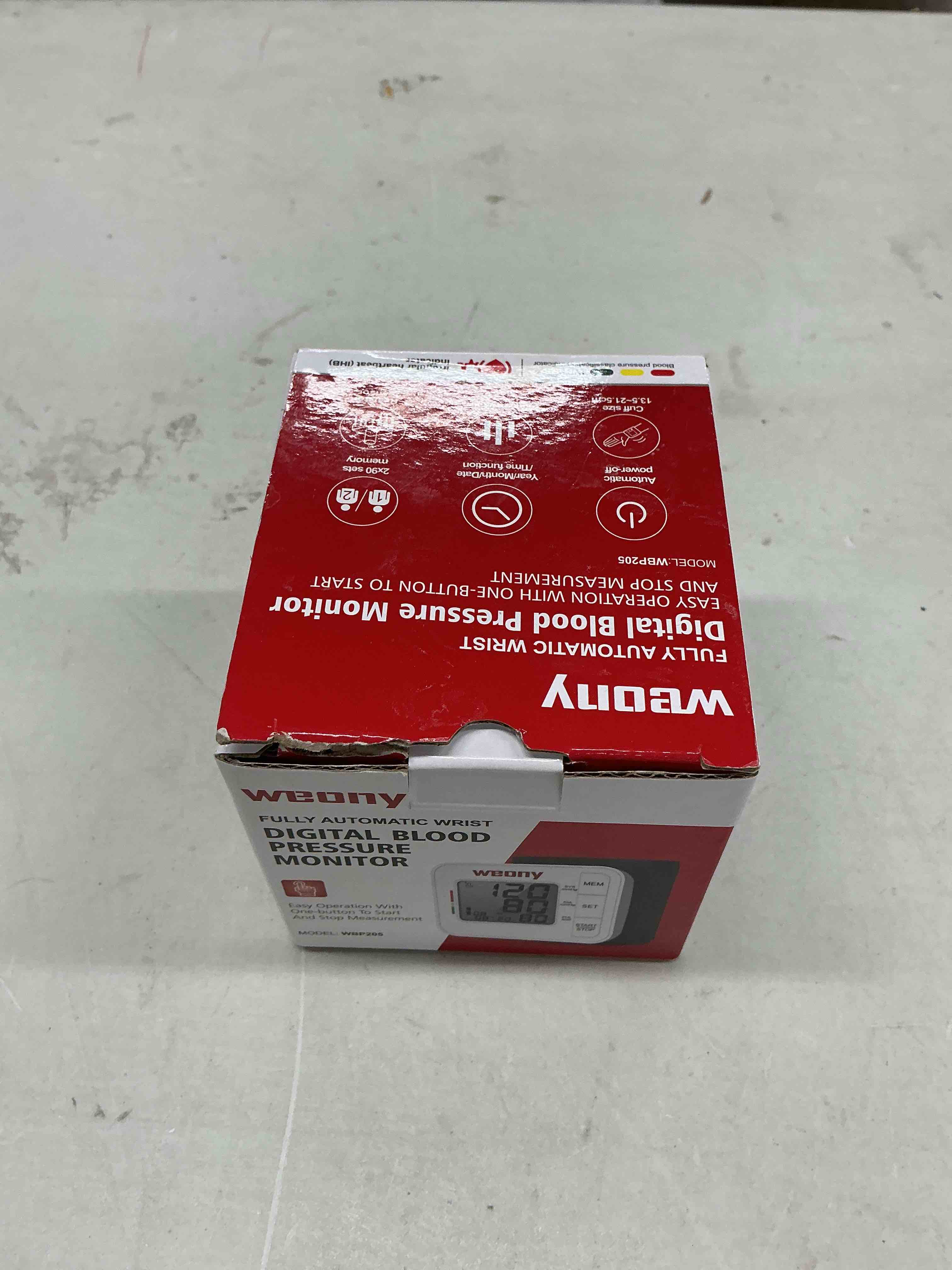 Condition photo showing New/Like New for blood pressure monitor for home use,automatic wrist blood pressure monitor,adjustable wrist blood pressure cuff (5.3-8.5”) 2 * 90 memory digital blood pressure machine with carrying case