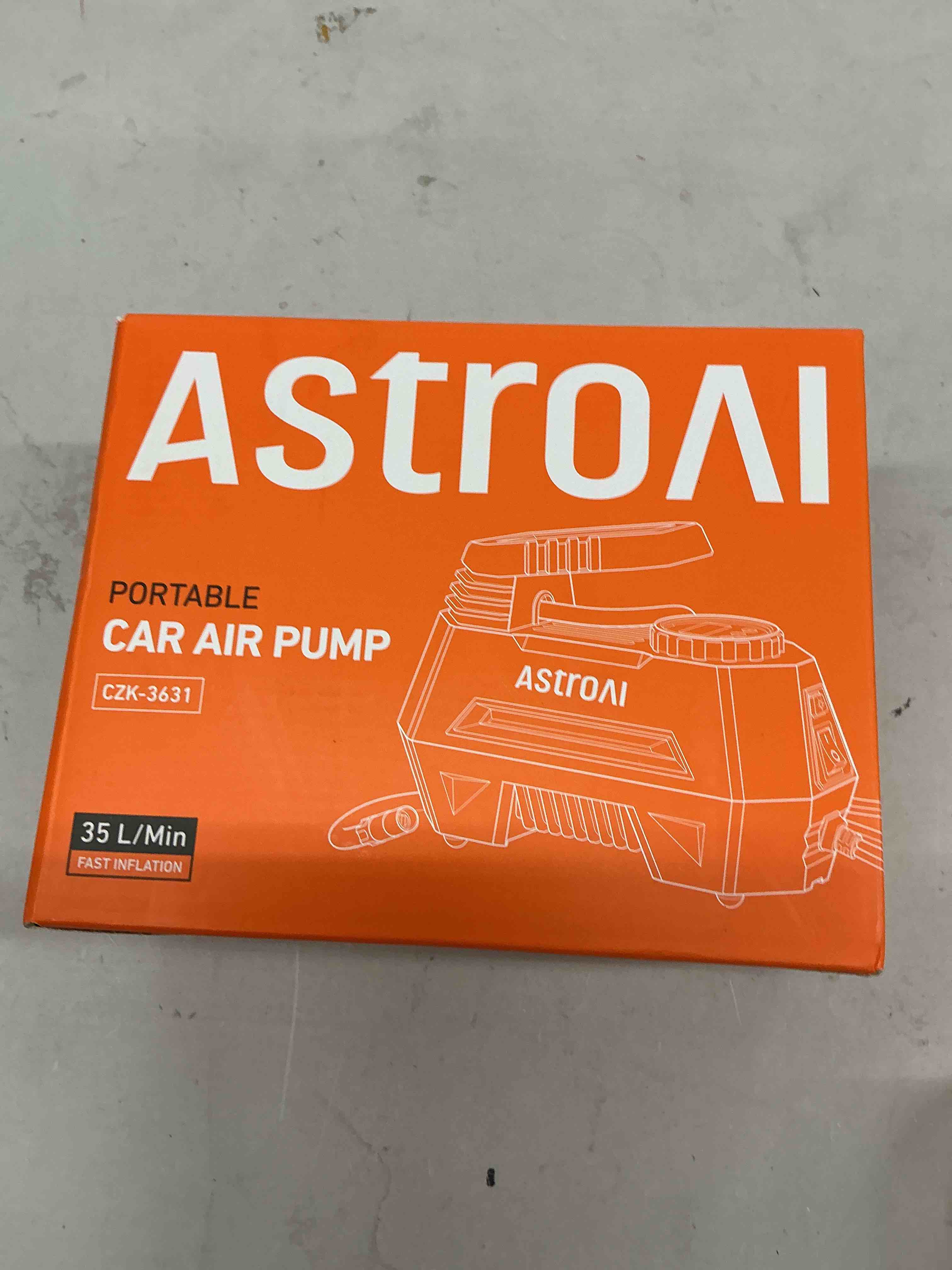 Condition photo showing Good Condition for astroai airun h tire inflator portable air compressor,9.8ft cord-12vdc-powered auto shut-off,fast inflation electric air pump for car tires-car accessories with digital pressure gauge,led light,yellow large yellow