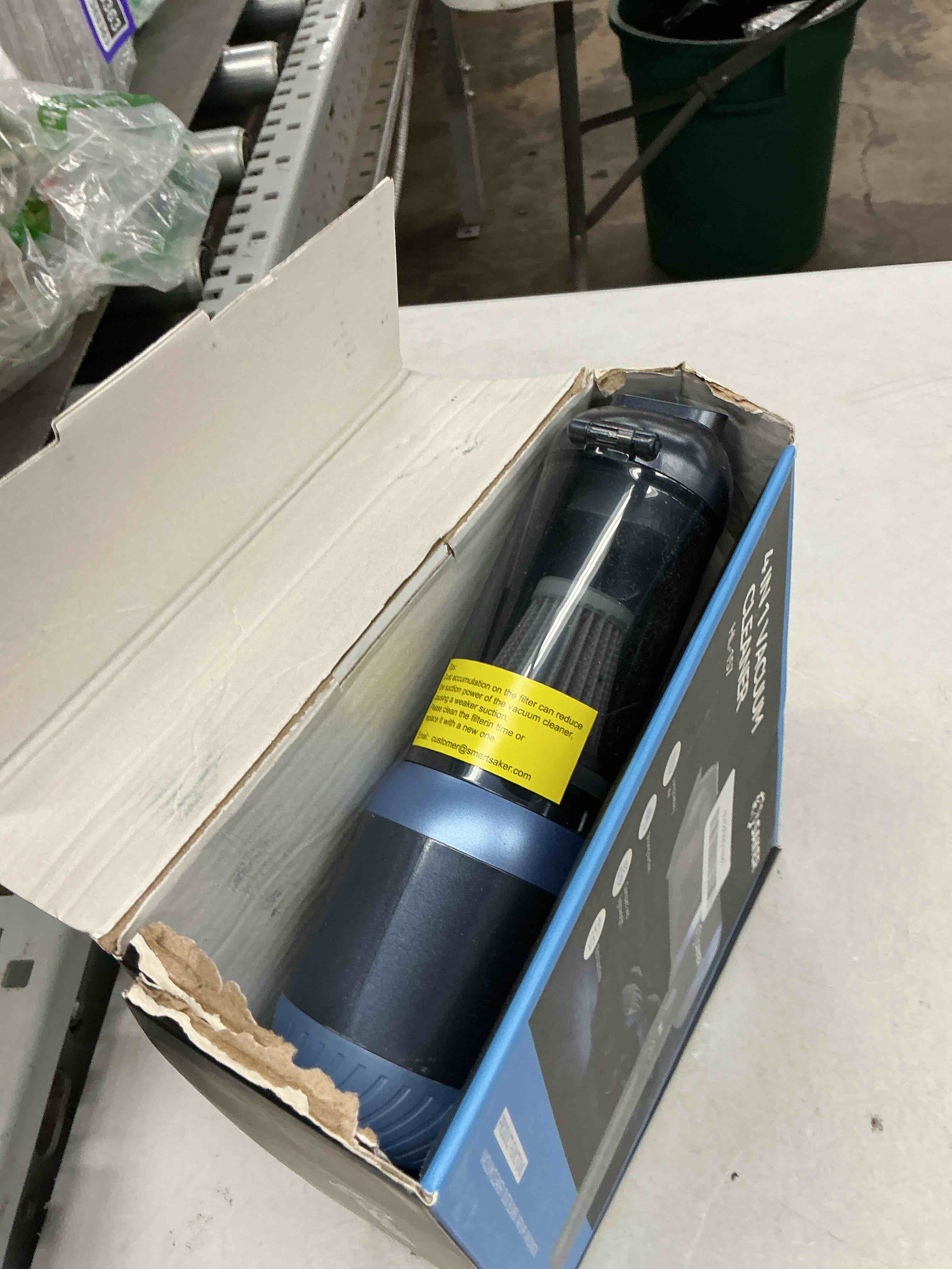 Condition photo showing Good Condition for saker car vacuum portable cordless 20000pa suction power 4 in 1 handheld vacuum with led light type-c portable mini vacuums for gifts car, home, office, pet hl157 blue modern blue