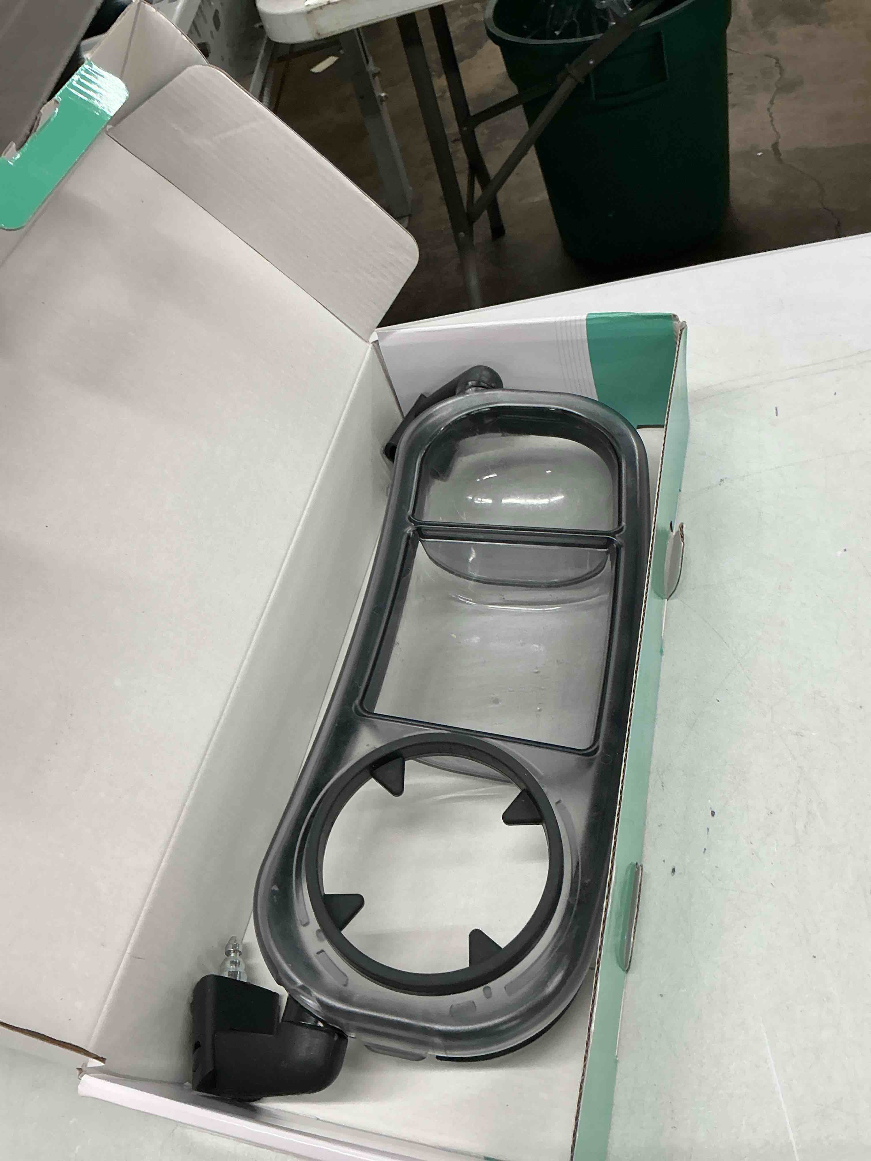 Condition photo showing Good Condition for snack tray fits for uppababy vista/vista v2/vista v3/cruz/cruz v2/ rumbleseat/rumbleseat v2, stroller tray with cup holder & recessed bowl, dishwasher safe, quick attachment, folds with stroller, grey