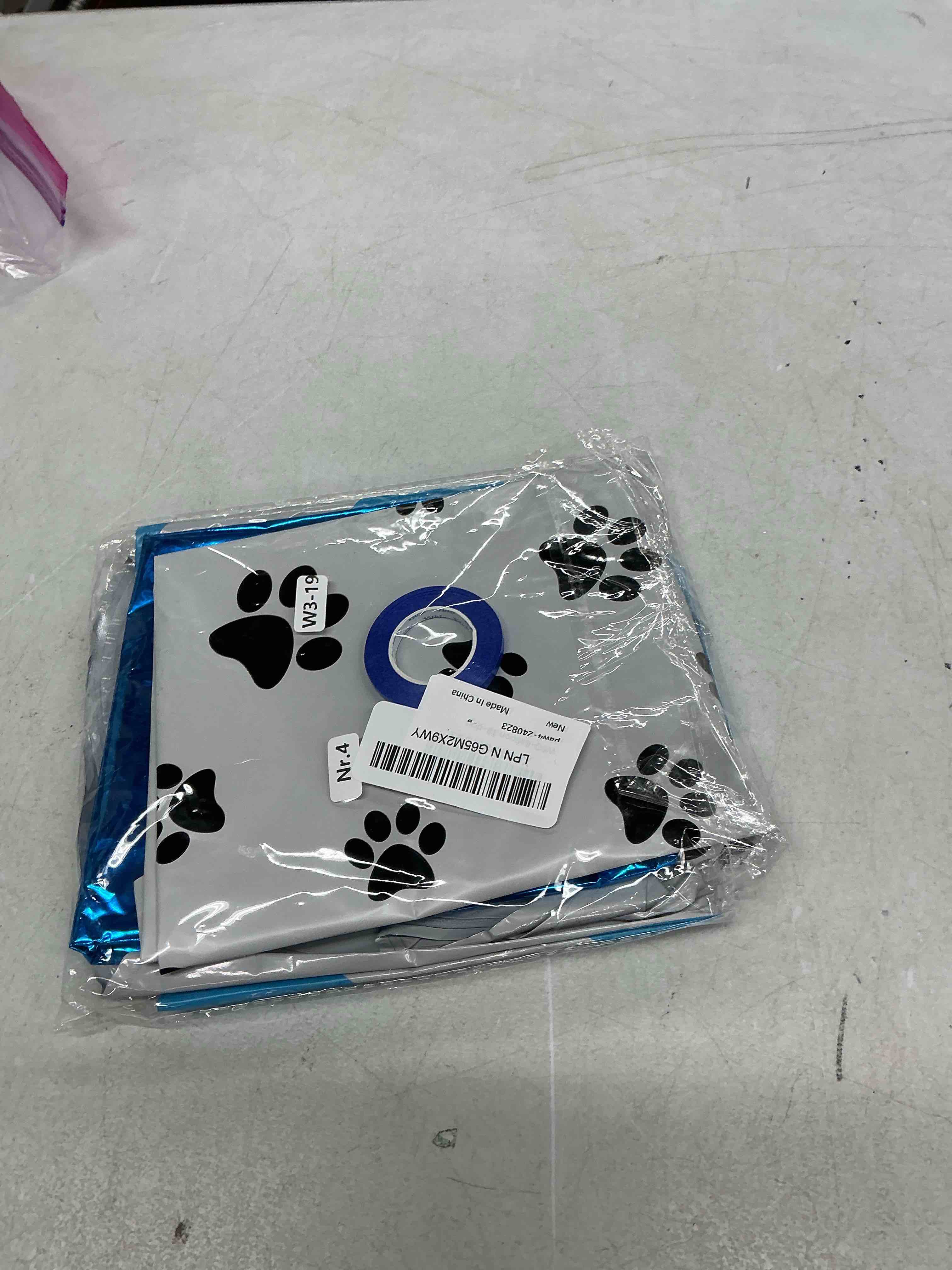 Condition photo showing Good Condition for dog balloons decoration supplies include 40 in 4 balloon number dog paw balloons paw print balloon for pet dogs themed 4th birthday decorations boy girl number 4