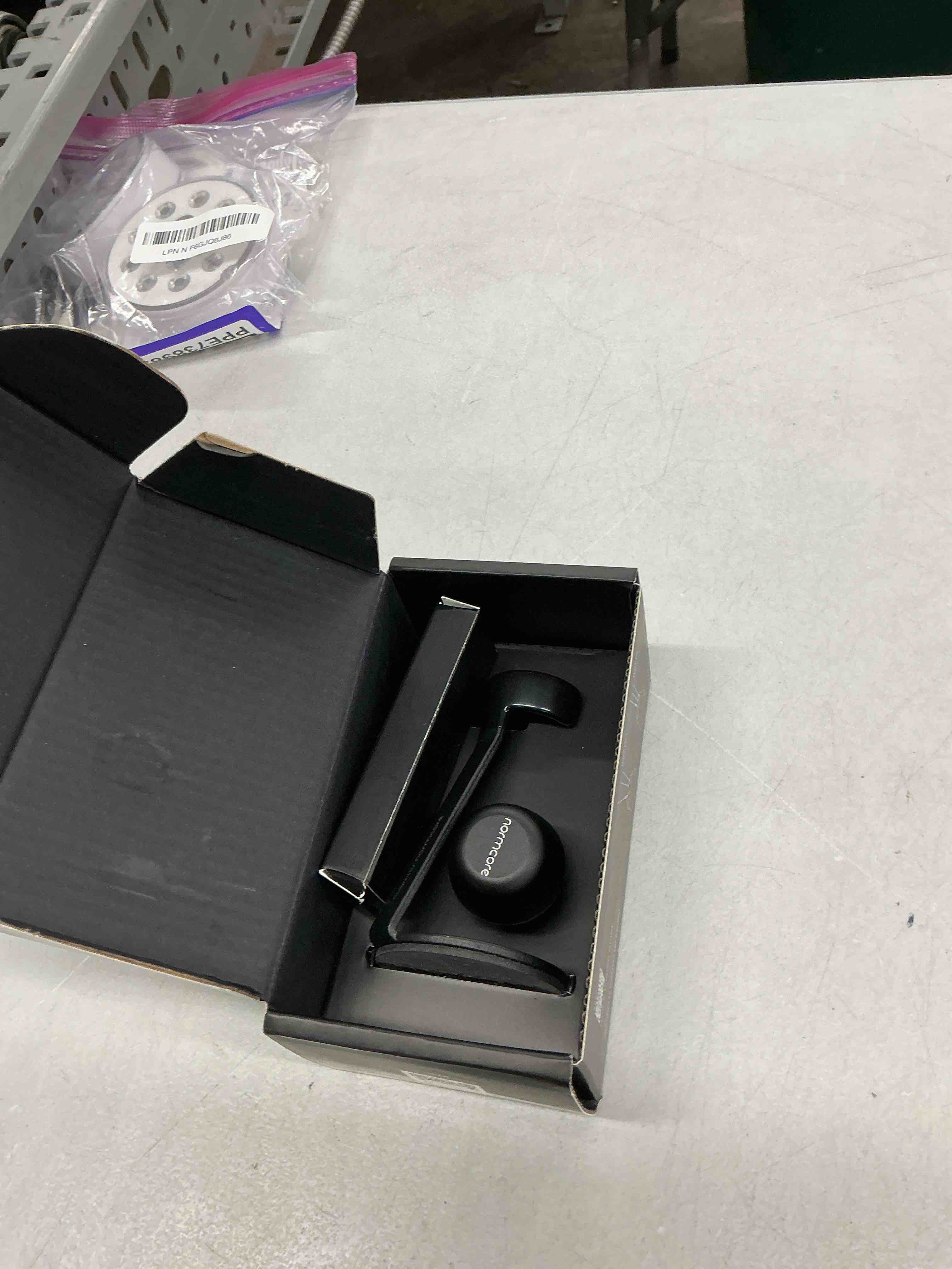 Condition photo showing Good Condition for normcore wdt distribution tool with stand v3-9 prong needle espresso stirrer - 18 needles 0.25mm / 0.3mm thick spring wires - weiss distribution technique - anodized aluminum handle black
