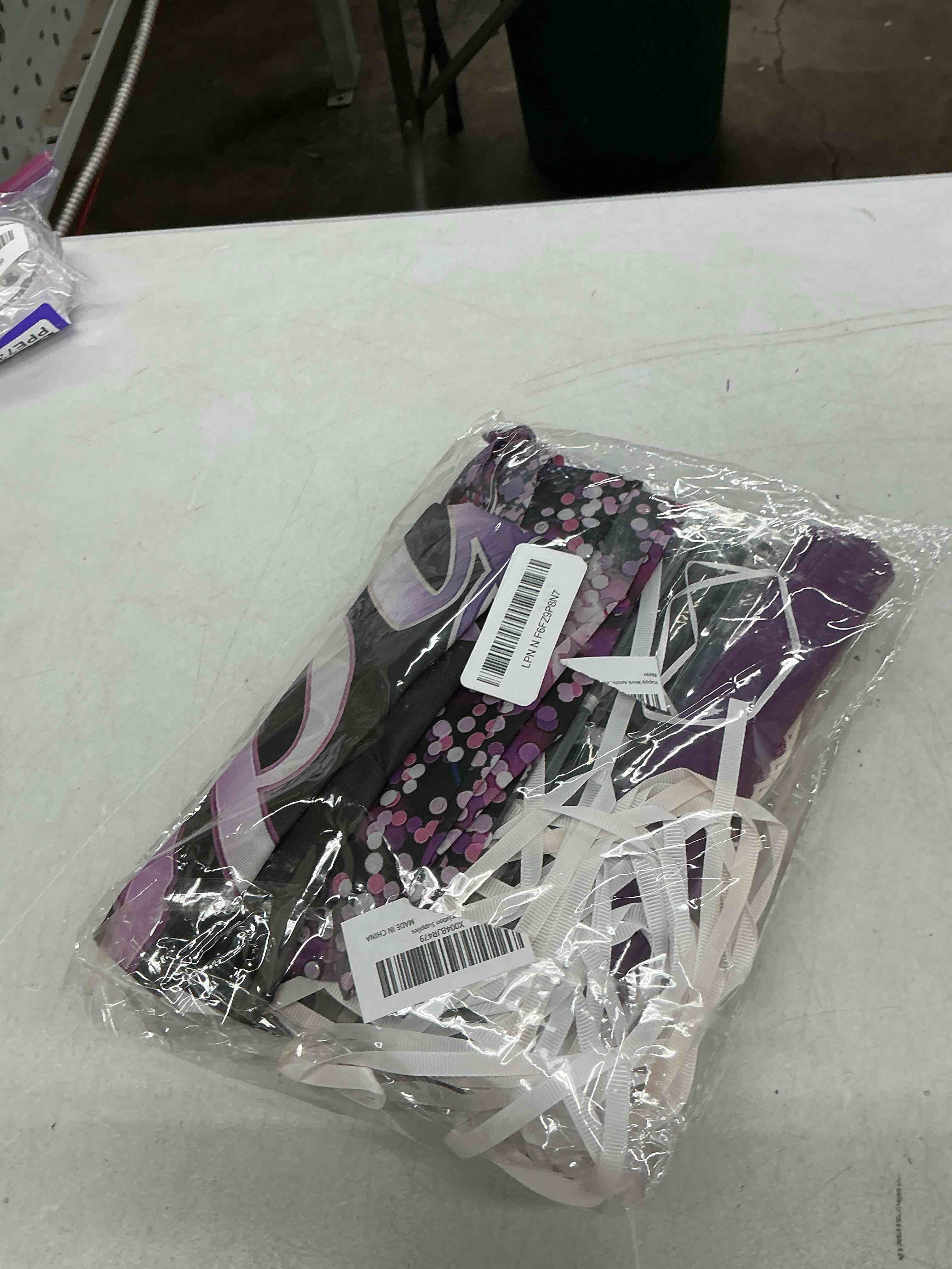 Condition photo showing Good Condition for happy work anniversary decorations black and purple happy workiversary banner honeycomb centerpieces hanging swirls tissue paper pompoms sash set for women office employee worker appreciation supplies black purple