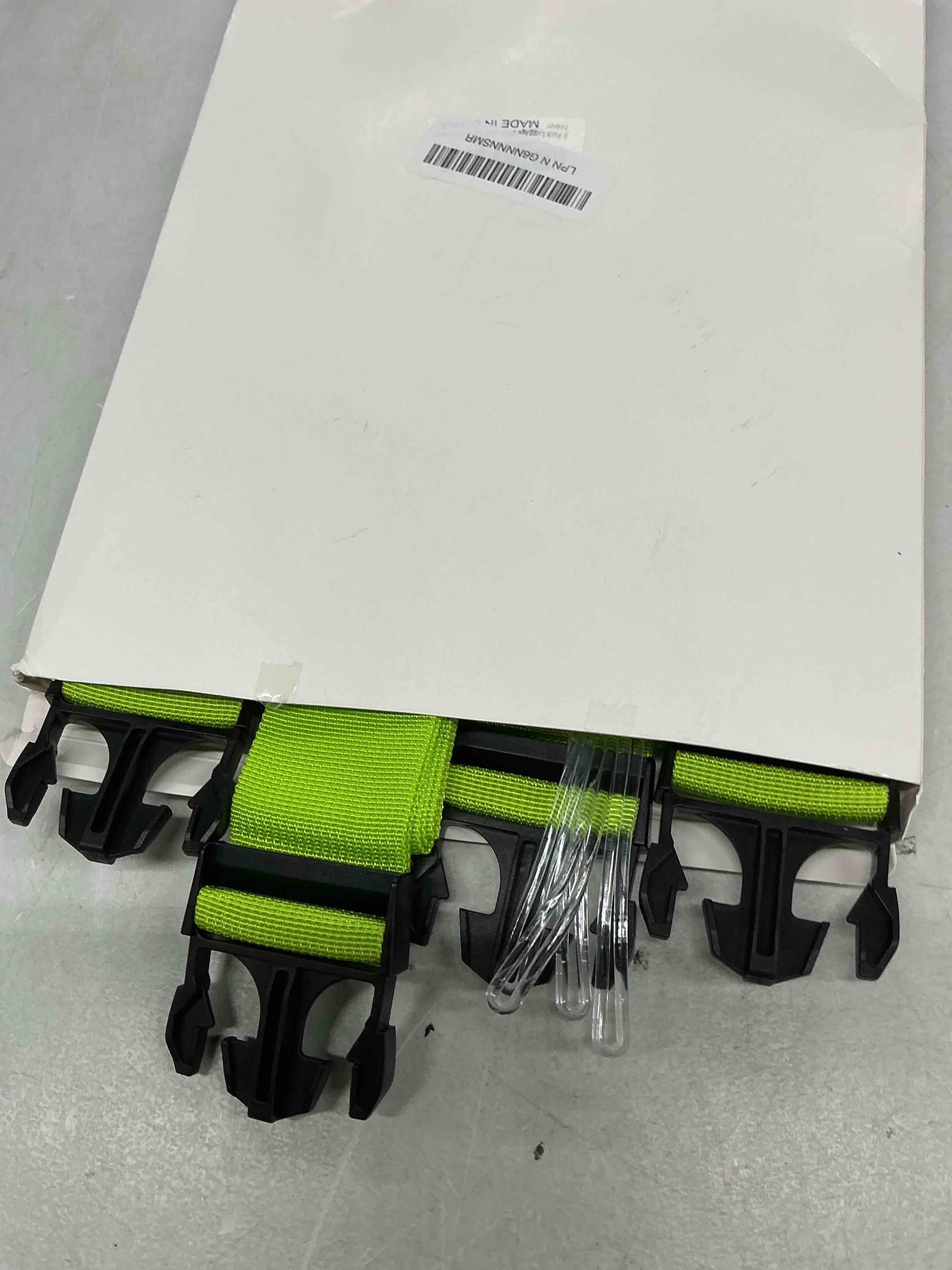 Condition photo showing New/Like New for 8 pack luggage straps and tags set - 4 straps, 4 tags, tsa approved suitcase belt, green 02 green