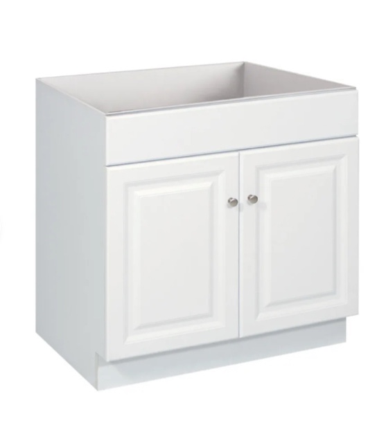 36 Inch  Single Free Standing Wood Vanity Cabinet Only - Less Vanity Top