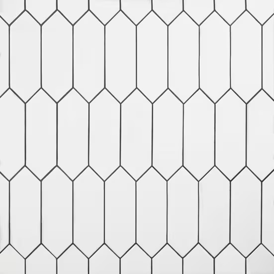 WHITE PICKET CERAMIC TILE