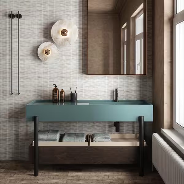 Meander White/Grey 10.625 in. X 12 in. Interlocking Honed Marble Mosaic Wall and Floor Tile (8.85 Sq. Ft./Case)