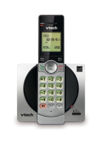 vtech dect 6.0 expandable cordless phone with call block  cs6919 (silver & black)
