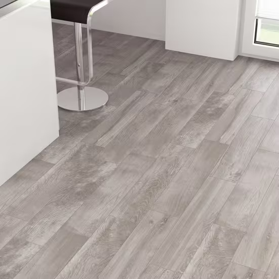 LUMBER GRAY WOOD PLANK PORCELAIN TILE 6x24 (315 Sqft)