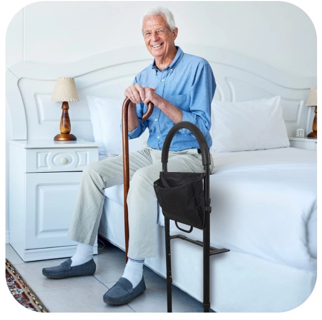 FSA/HSA Eligible, Vaunn ASTM Safety Approved Bed Rail: Adjustable Safety Assist Rail for Elderly, Adults, Seniors - Guard Rail for Single, Twin, Full, Queen and King Beds