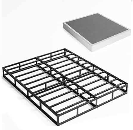 ZIYOO 4 Inch Metal Box Spring, Heavy - Duty Mattress Foundation,Full Size