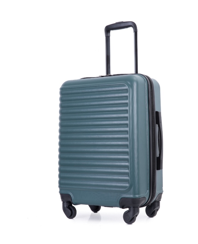 Hardshell Carry on Luggage 20" Lightweight Hardside Suitcase with Spinner Wheels.(Green)