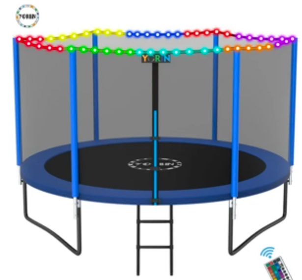 YORIN Trampoline for 3-4 Kids, 10 FT 8FT Trampoline with Enclosure Net