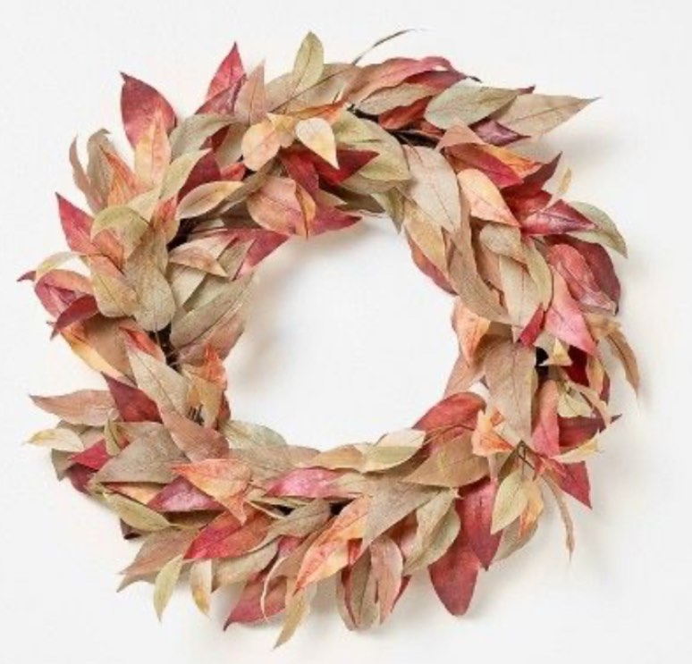Eucalyptus Artificial Wreath Green -: Faux Polyester Leaves, 26" Unlit Indoor Decor - Threshold™ designed with Studio McGee