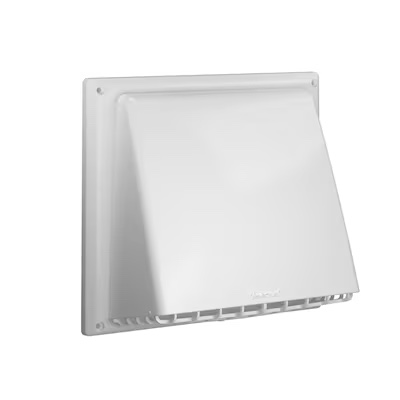 Imperial 6 In. - 7 In. White Plastic Kitchen Wall Vent Cap VT0755