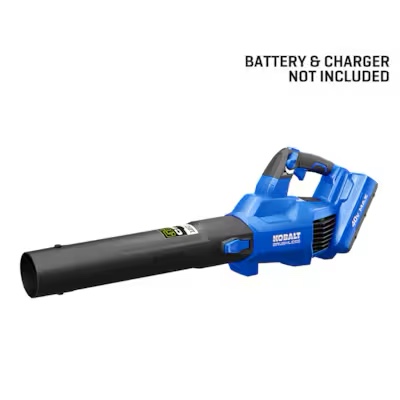 Kobalt Gen4 40-volt 520-CFM 120-MPH Battery Handheld Leaf Blower Battery Not Included Charger Not Included