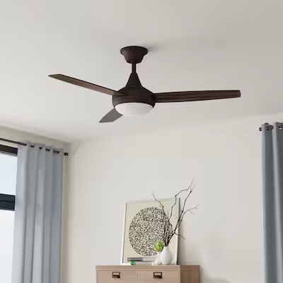 Harbor Breeze Beach Creek 52-in Bronze Indoor Ceiling Fan with Light Kit and Remote (3-Blade)
