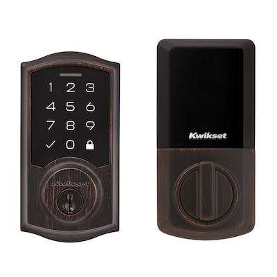 Kwikset SmartCode 270 Touchpad Traditional Venetian Bronze Electronic Deadbolt SmartKey
