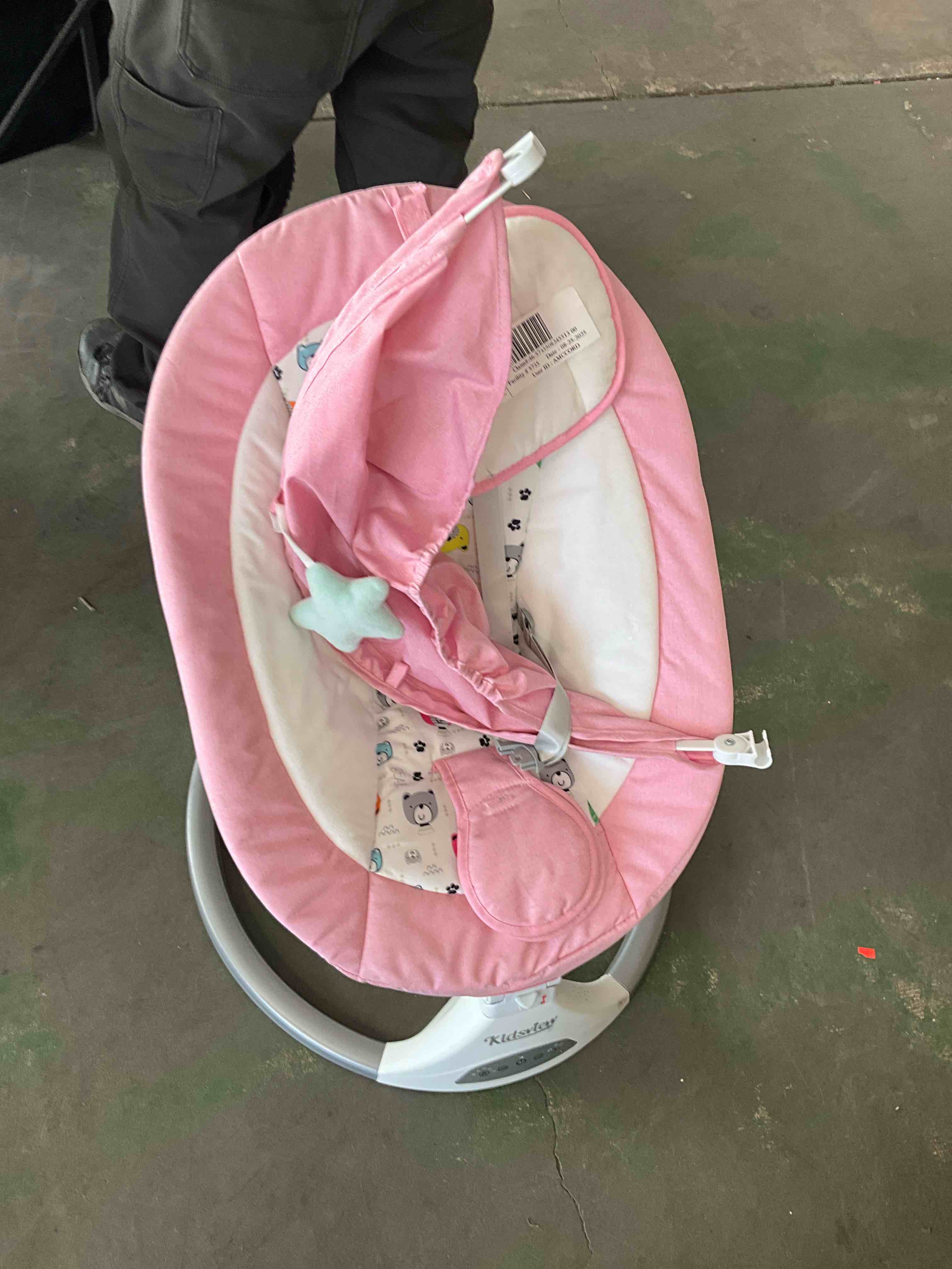 Condition photo showing Good Condition for Baby Swing for Infants | Electric Swing for Babies,Portable Swing for Baby Boy Girl, Infant Swing with Remote Control, 5 Speeds,3 Seat Positions,12 Music and Bluetooth,Aluminum