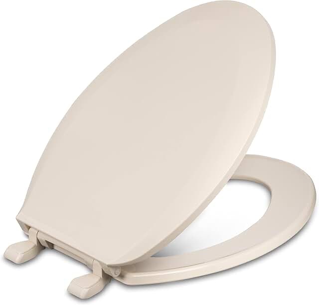 NEW American Standard mighty tuff elongated plastic toilet seat RL1510 Bone