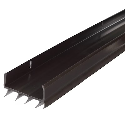 M-D Building 05991 Durable U-shaped Vinyl Door Bottom Brown 1-3/4 x 36