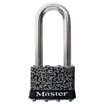 Master Lock Outdoor Keyed Padlock, 2-in Wide x 2-1/2-in Shackle