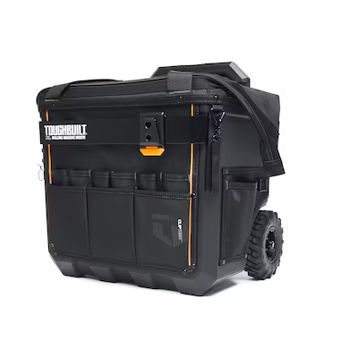 TOUGHBUILT Massive Mouth Hard Bottom XL Black Polyester 18-in W x 14.5-in D x 19.5-in L