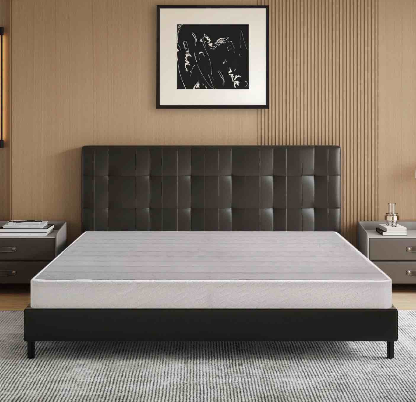 MLILY Ego 5 inch Box Spring for Full Size Bed, Mattress Metal Foundation, Easy Assembly