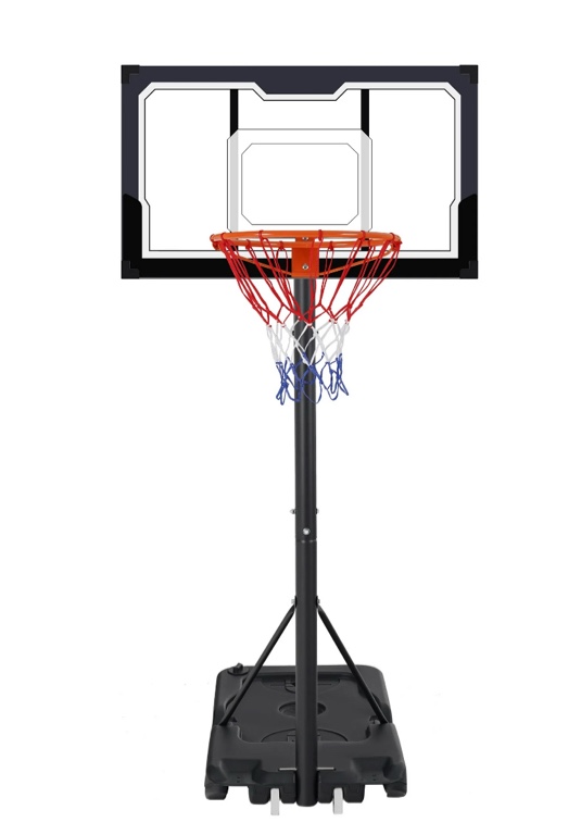 Portable Basketball Hoop Outdoor on Clearance, SEGMART Height Adjustable Swimming Pool Basketball Hoop Goal System with PE Backboard for Kids Youth Adults Play in Backyard/Courts/Indoor