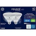 GE 2pk 75W Reveal PAR30 LED Light Bulbs