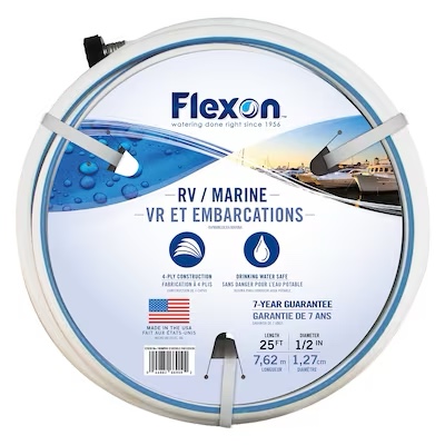 Project Source 1/2-in x 25-ft Light -Duty Vinyl White Hose