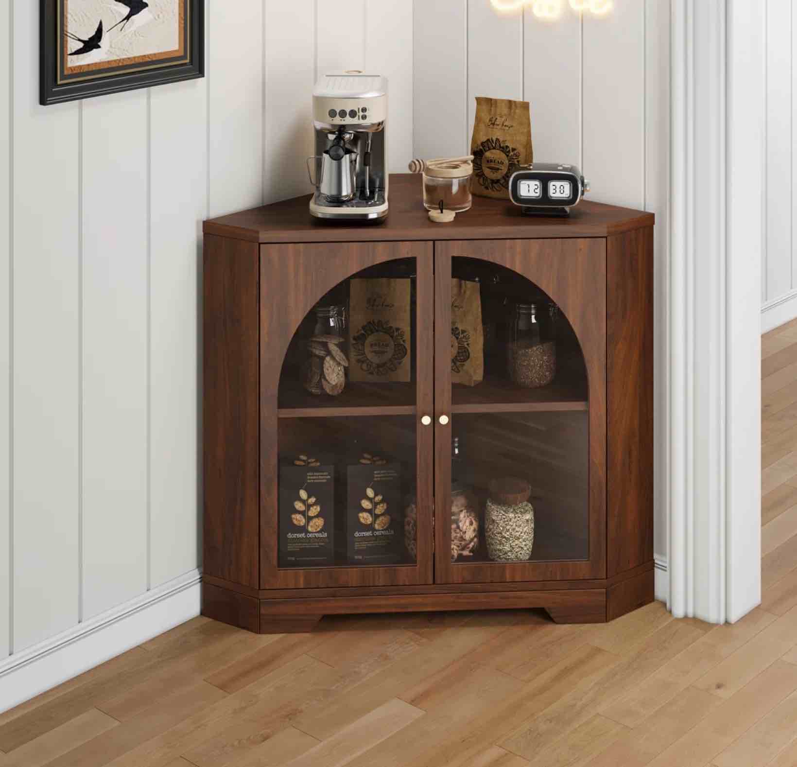 2 - door corner accent cabinet
