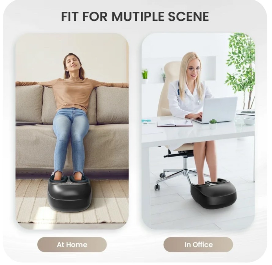 Foot Massager with Heat, Comfier Shiatsu Foot Massage Machine with Remote for Relax up to Size 13, Black, Father's Day Gifts