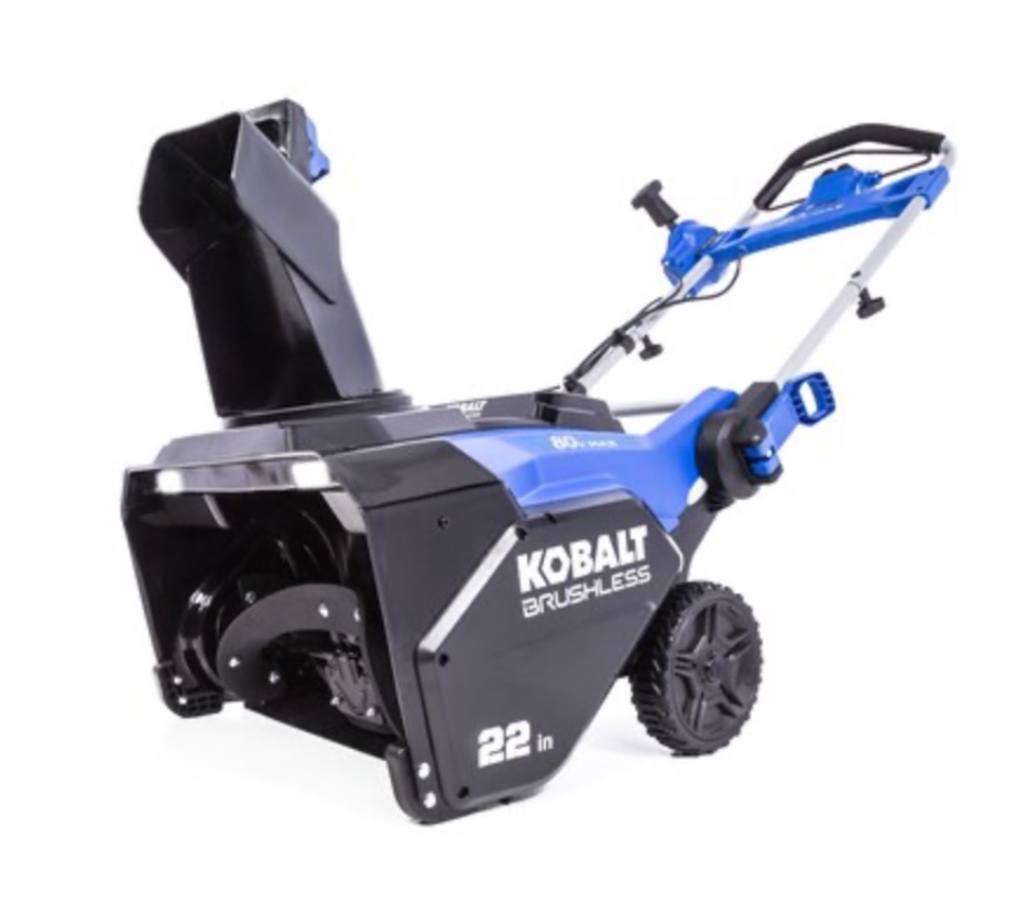 Kobalt 80-volt 22-in Single-stage Push Battery Snow Blower 6 Ah battery and charger not included As is Needs Repair