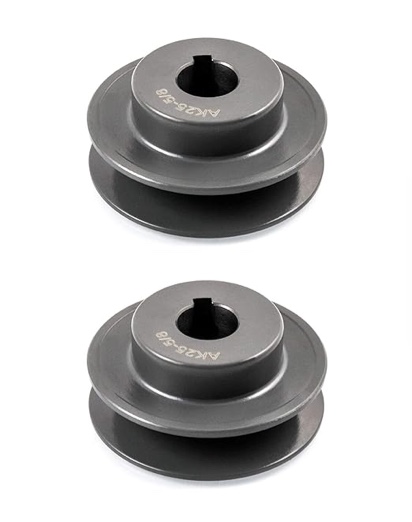 QWORK Single Groove Web Sheaves, 2-1/2"OD 5/8"Bore V-Belt Sheave for V-Belt