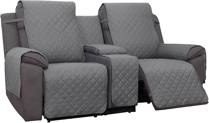 Waterproof Recliner Loveseat Covers 100% Protection Recliner Covers 2 Seater Non-Slip Sofa Covers Wa