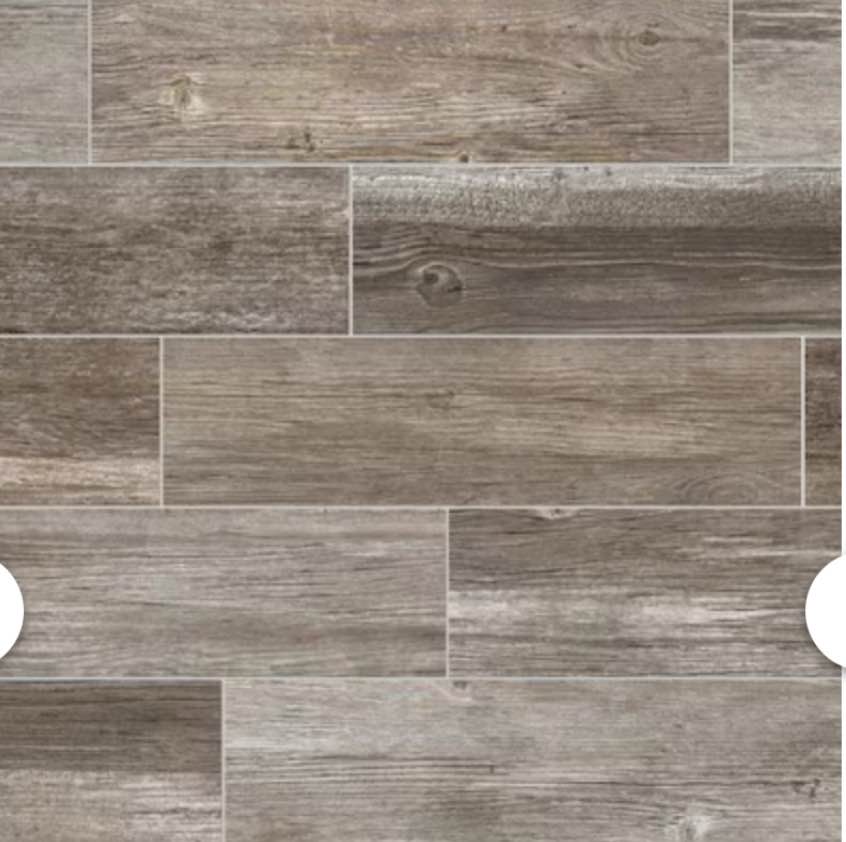 French Gray 6-in x 24-in Matte Porcelain Wood Look Floor and Wall Tile (387 SQFT Total)