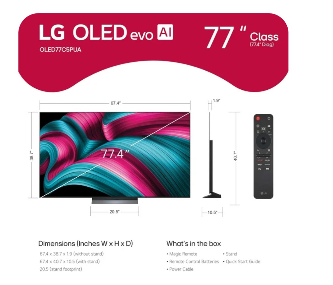 New 77 Inch Flat Screen, Mountain Bikes and More!