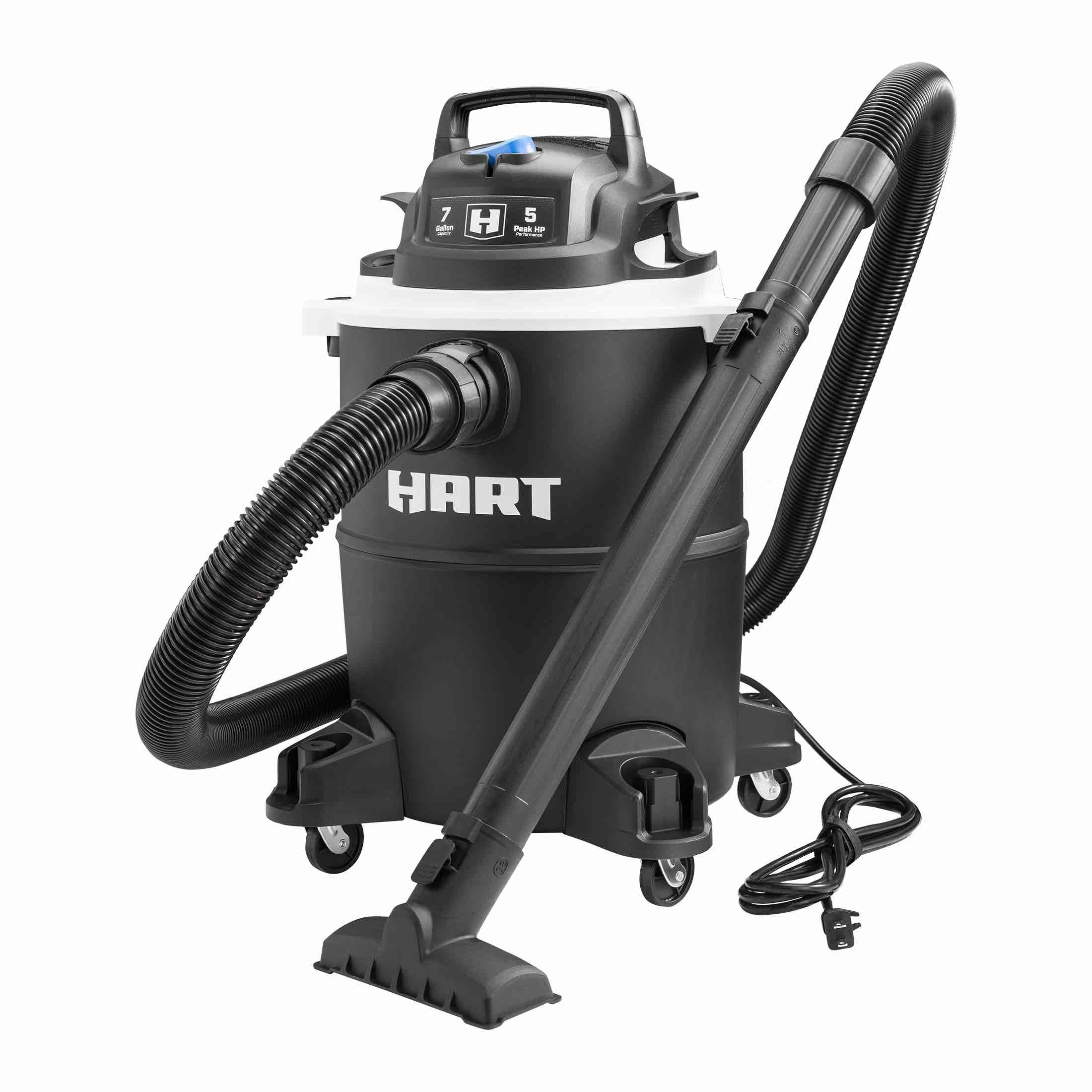 HART 7 Gallon 5 Peak HP Poly Wet/Dry Vacuum, VOC708PF 3701