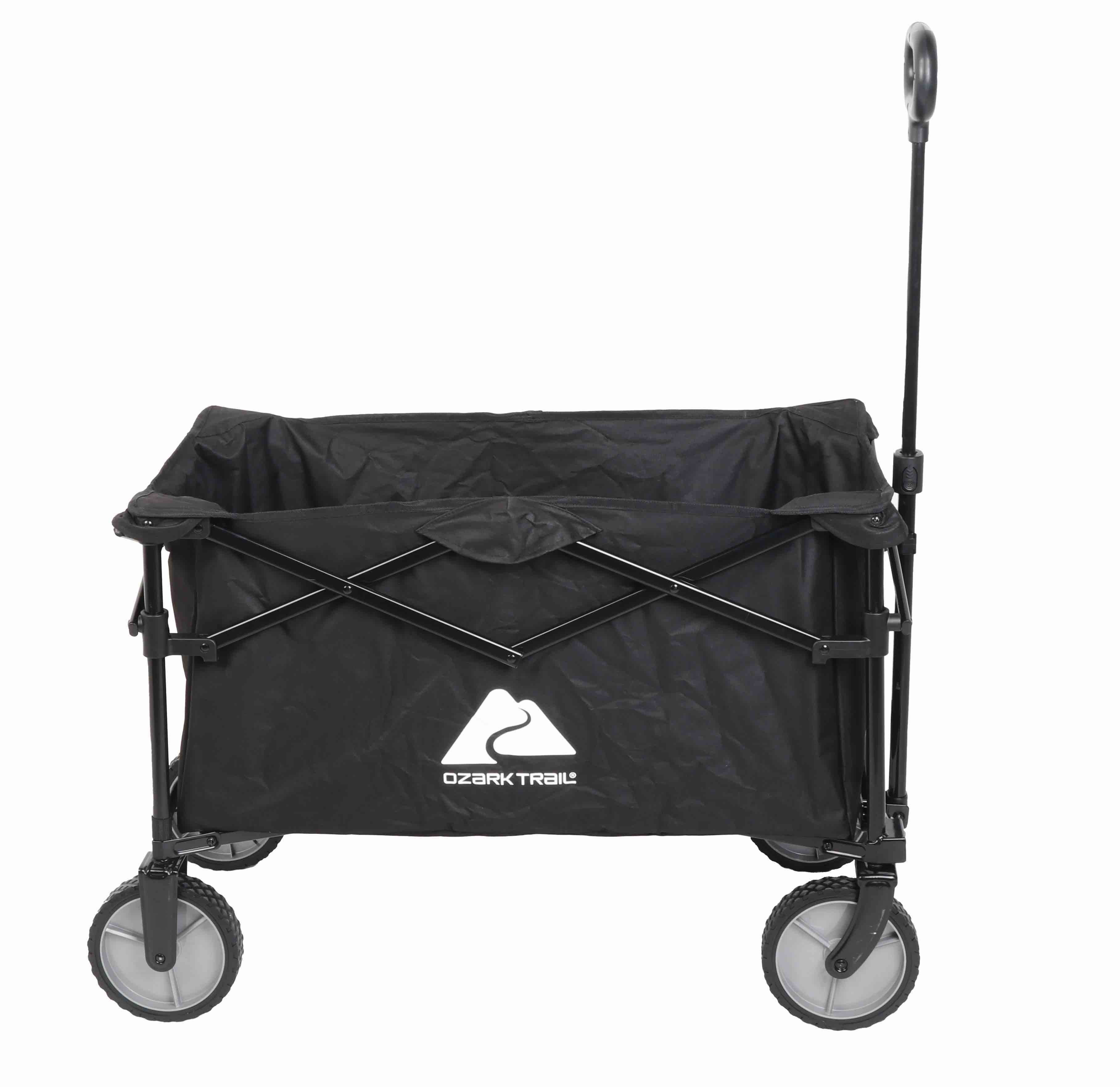 Ozark Trail Multi-Purpose Big Bucket Cart, Black Wagon