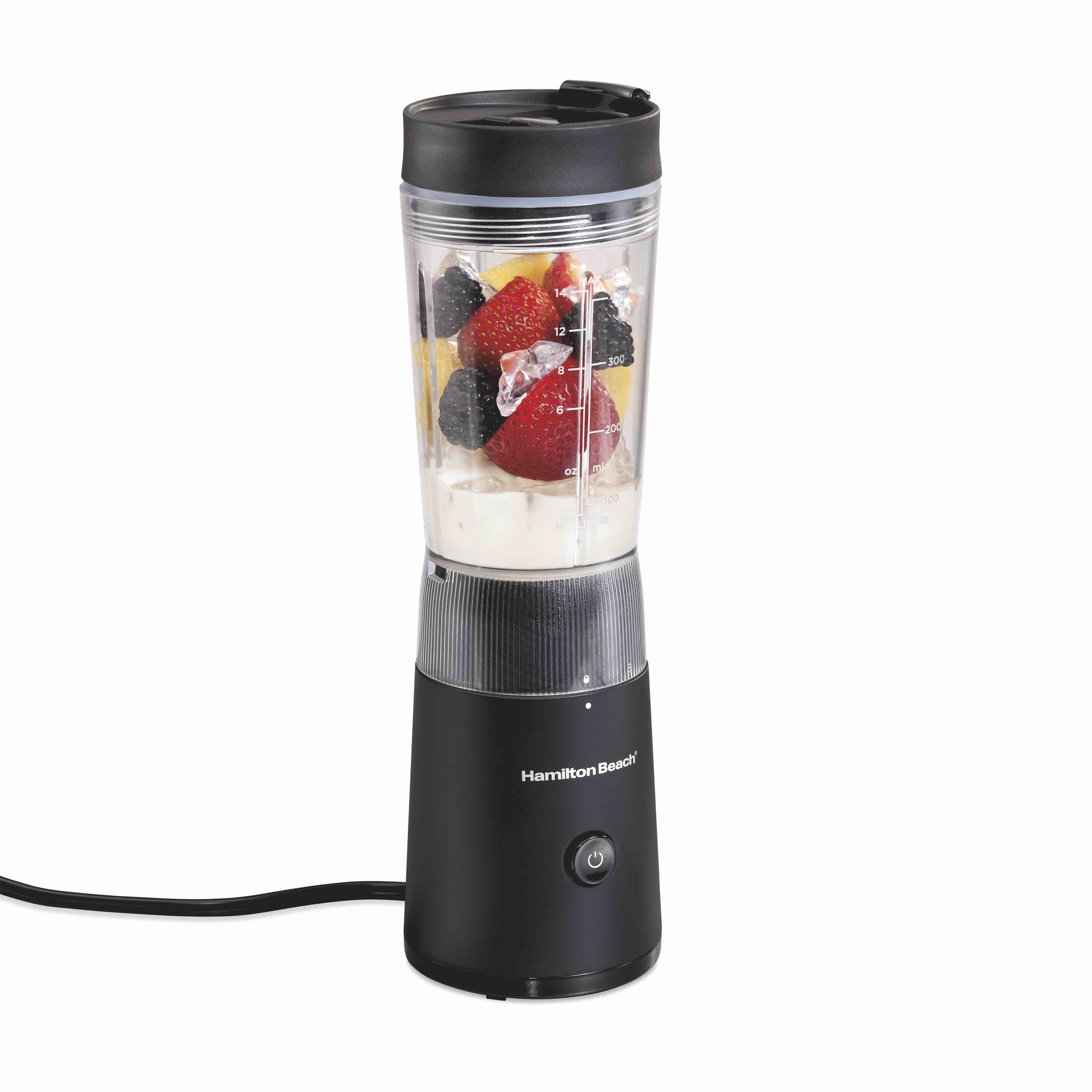Hamilton Beach Personal Creations Blender with Travel Lid - Ice Crushing Black New