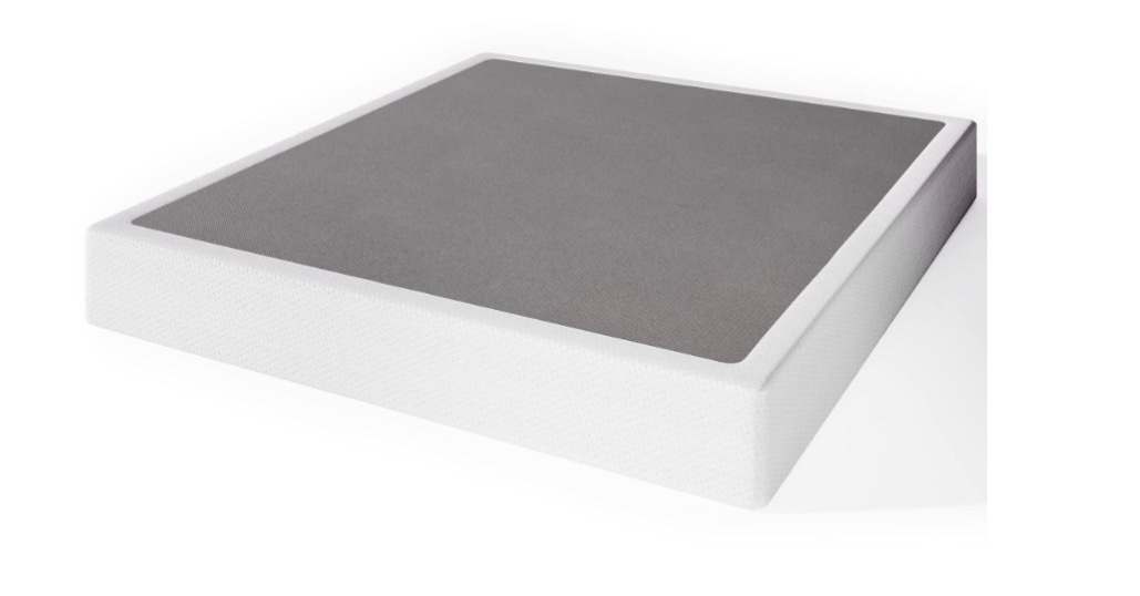 ULIESC 9 inch Queen Metal Box Spring, Sturdy Mattress Foundation, Fabric Cover Included, Easy Assembly