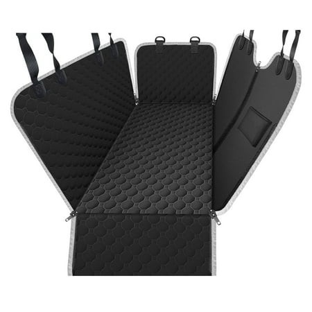 Powools Car Pet Seat Cover 7-Layer Waterproof Dog Car Mat with Seat Belt & Non-Slip Bottom 24 X 21.7 X 51.5