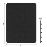 GPED Office Chair Mat for Carpet, 36" x 48" Rectangle Carpet Protector Mat, Sturdy Carpet Chair Mat with Studs for Office, Home and Gaming Floor?Black?